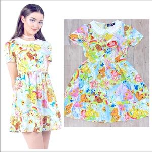 🎀🎀 IRON FIST Care Bears Spring Fling girlie Romantic BabyDoll Dress NWT